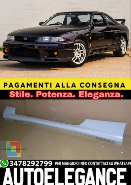💫 Minigonne Laterali Look Sportivo per Nissan Skyline R33 GTS (1993–1998) 💫