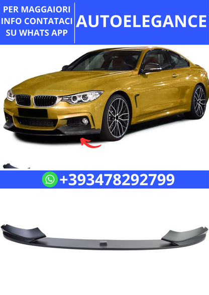 💫Splitter Anteriore Labbro Matt adatto per BMW Serie 4 F32 F33 F36 da 13💫