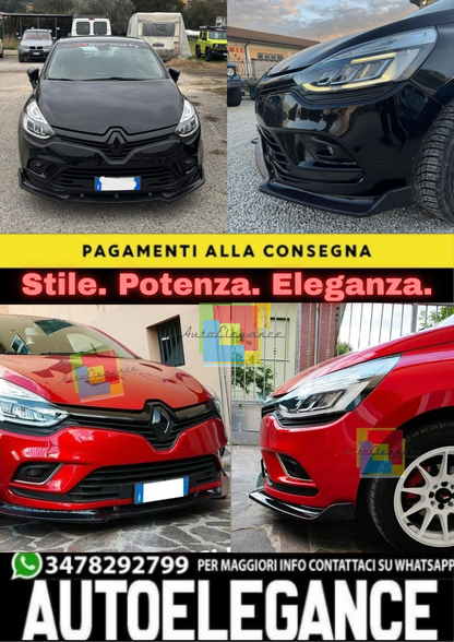 🌟SPLITTER SOTTO PARAURTI ADATO PER RENAULT CLIO 2012-2018🌟