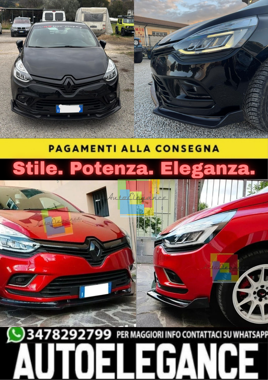 🌟SPLITTER SOTTO PARAURTI ADATO PER RENAULT CLIO 2012-2018🌟