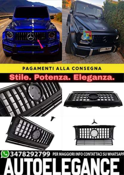 ✨Griglia Calandra per Mercedes Classe G W463 02-17 G63 GT-R Panamericana✨
