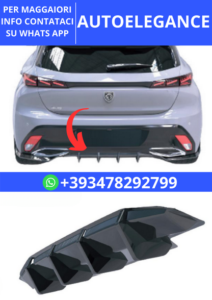 💫ART.2402  DIFFUSORE PEUGEOT 308 GT HATCHBACK MK3 2021💫