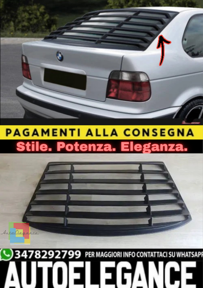 🔥 Louver Posteriore per BMW Serie 3 E36 Coupé / Cabrio (1992–1999)🔥