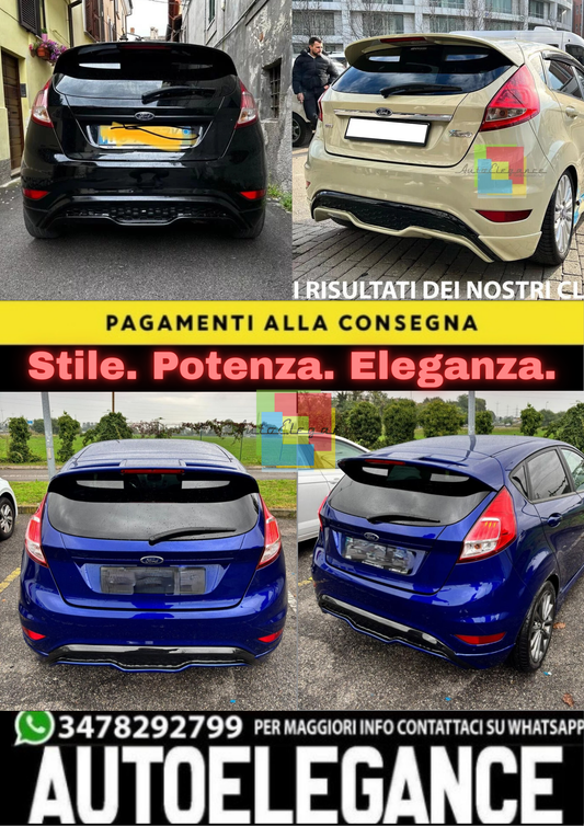 🌟DIFFUSORE ADATTO PER FORD FIESTA MK7 2008-2017 LOOK ST GREZZO🌟