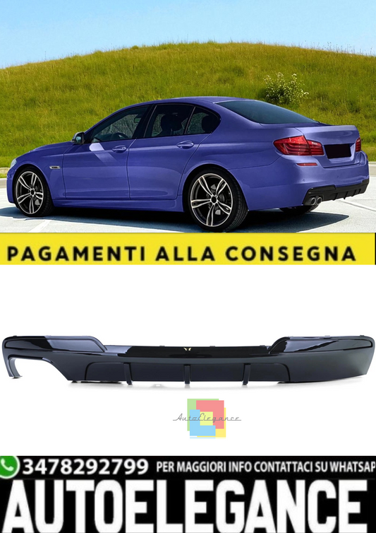 💫Diffusore Posteriore Performance Nero Lucido adatto per BMW Serie 5 F10 💫