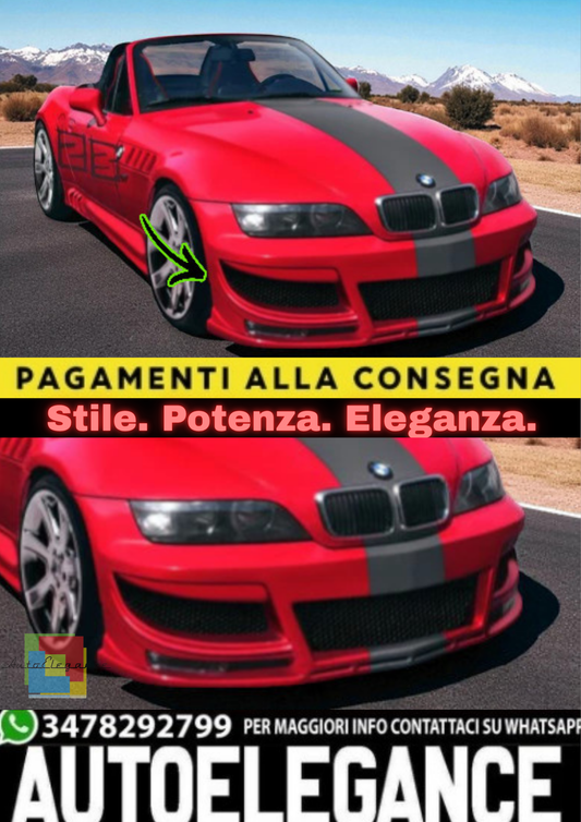 🔥PARAURTI ANTERIORE + GREMBIALATURA INFERIORE PER BMW Z3 (1995–2002)🔥
