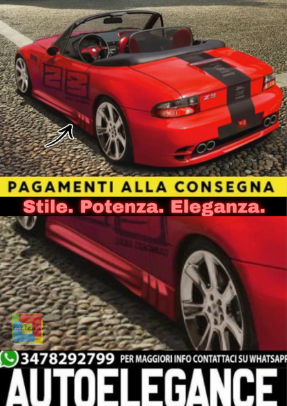 🔥MINIGONNE LATERALI ADATTO PER BMW Z3 (1995–2002)🔥