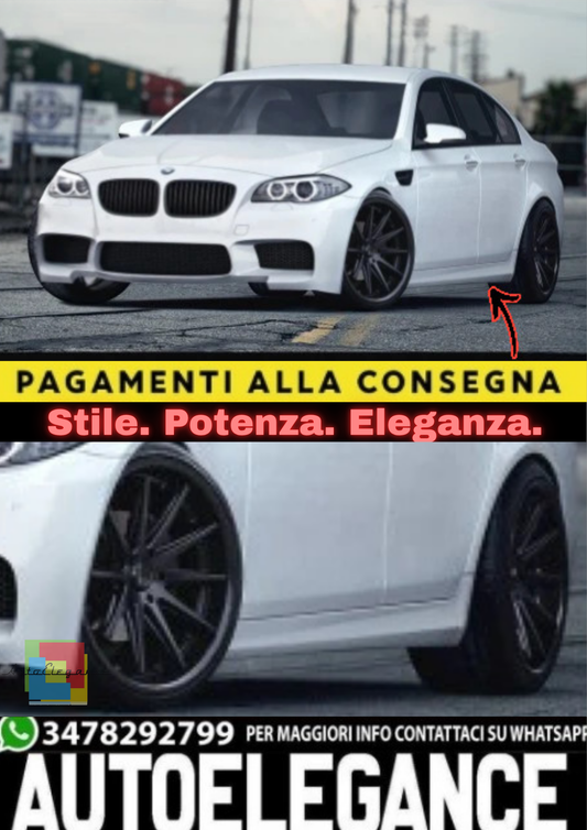 🔥MINIGONNE LATERALI PER BMW SERIE 5 F10 (2010–2017)🔥