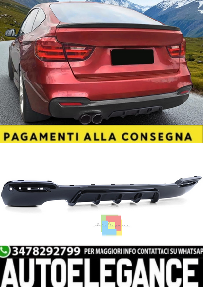 💫Diffusore Posteriore Performance Nero Lucido (Black Gloss)per BMW Serie 3 GT💫