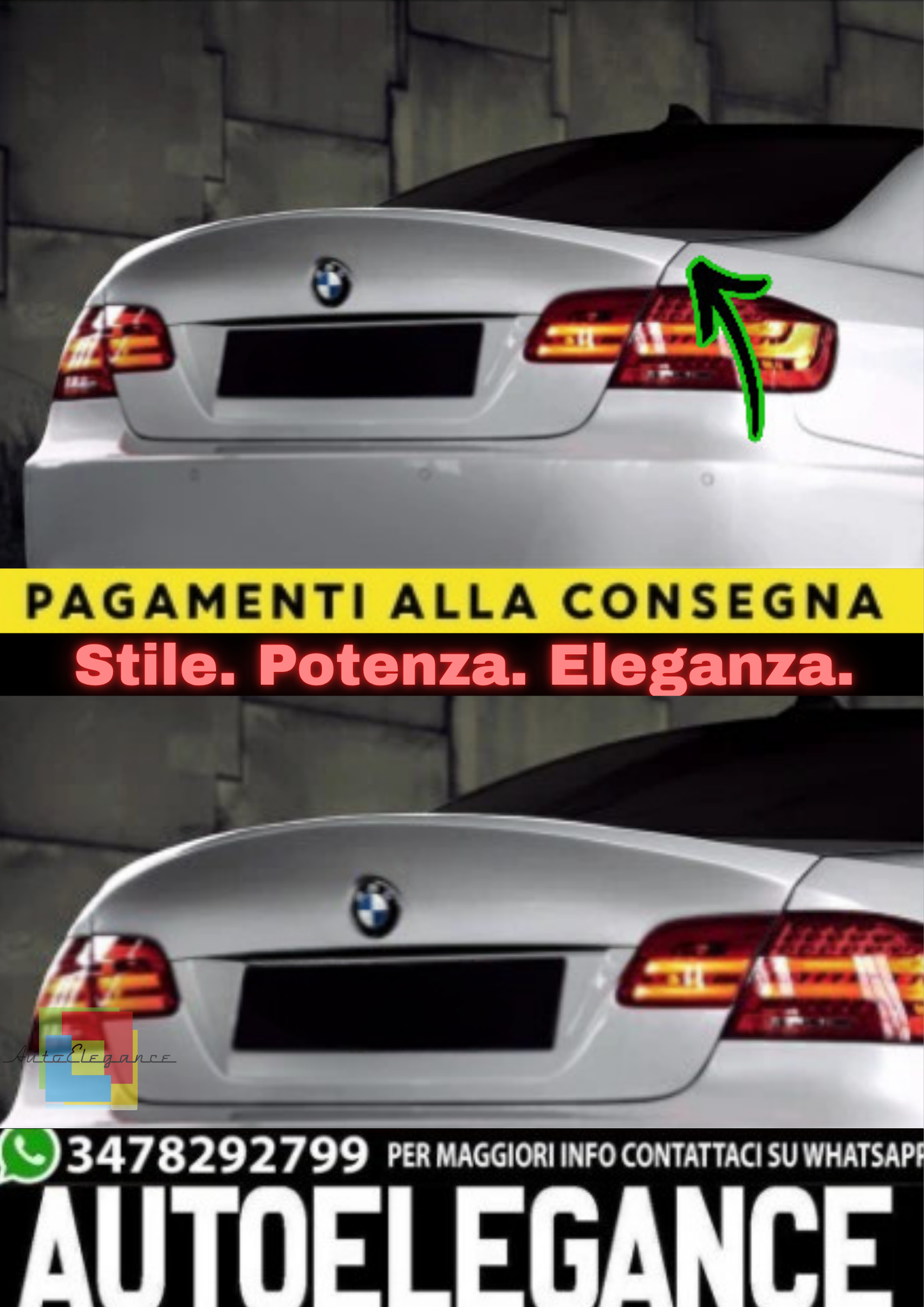 🔥COFANO BAGAGLIAIO POSTERIORE PER BMW E92 / E93 (2006–2013)🔥