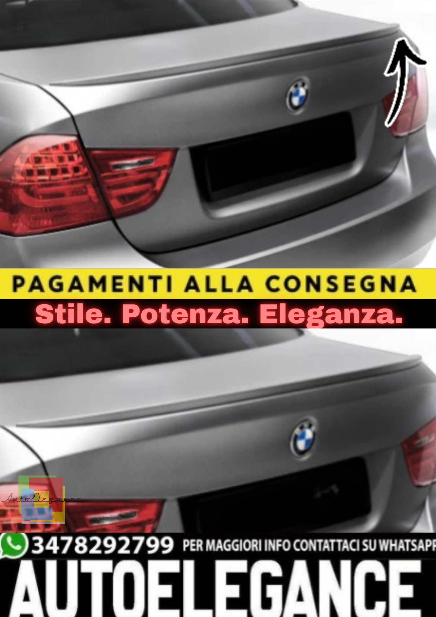 ✨SPOILER BAGAGLIAIO PER BMW SERIE 3 E90 (2005–2012)✨