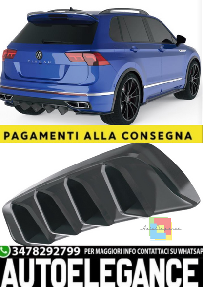 💫 Diffusore Posteriore per VW Tiguan R Mk2 Facelift (2020–2024) – Nero Lucido💫