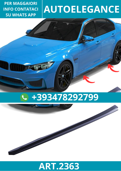 2363 ⭐Sotto Minigonne laterali adaptate for BMW Serie 3 M3 F80 14-18⭐