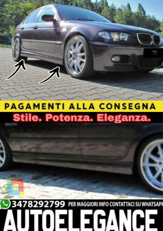 ✨MINIGONNE LATERALI PER BMW SERIE 3 E46 (1998–2006)✨
