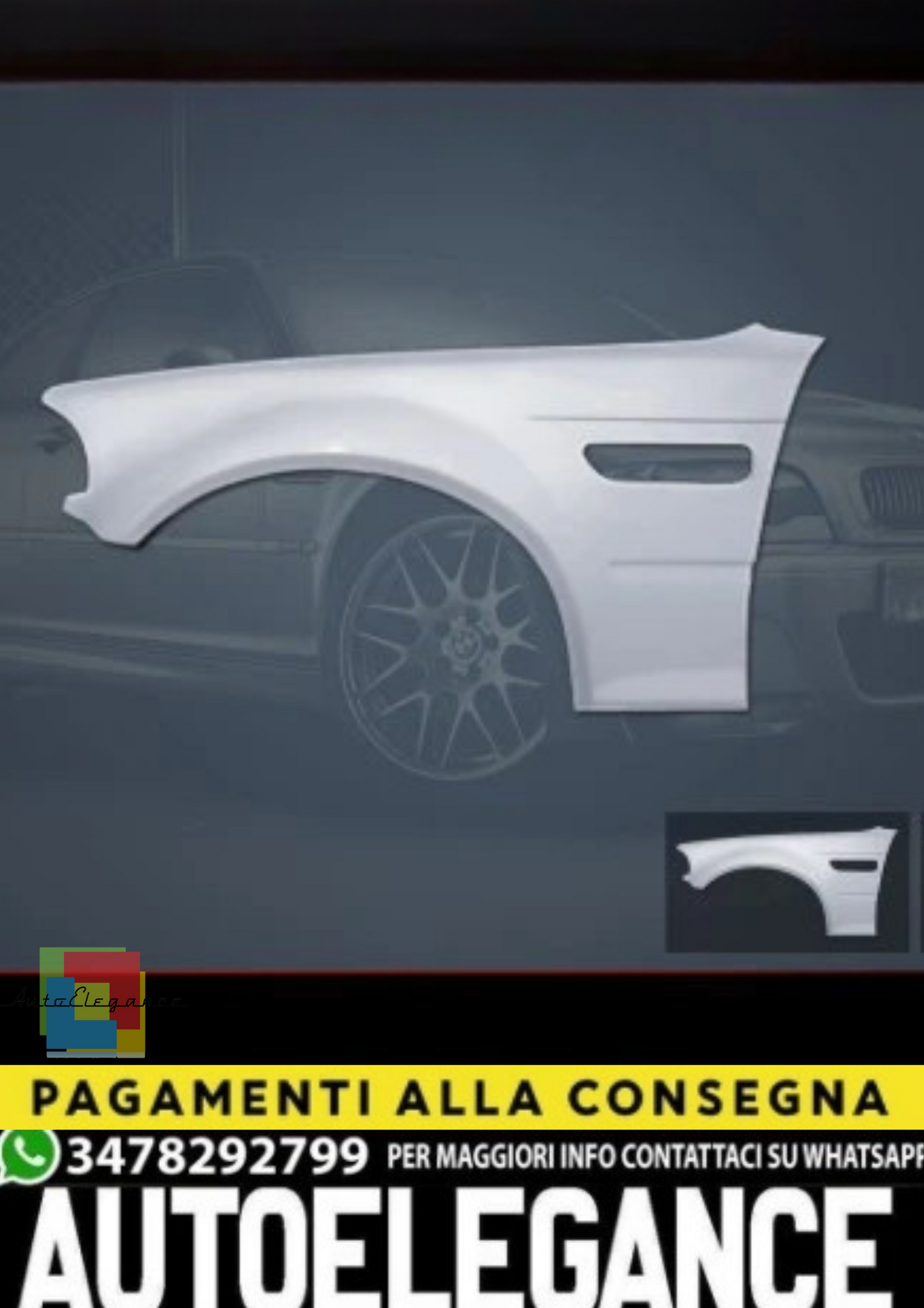 ✨SET PARAFANGHI Per BMW E46 ANTERIORI SINISTRO + DESTRO – STILE M3✨