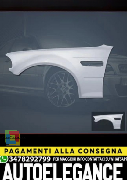 ✨SET PARAFANGHI Per BMW E46 ANTERIORI SINISTRO + DESTRO – STILE M3✨