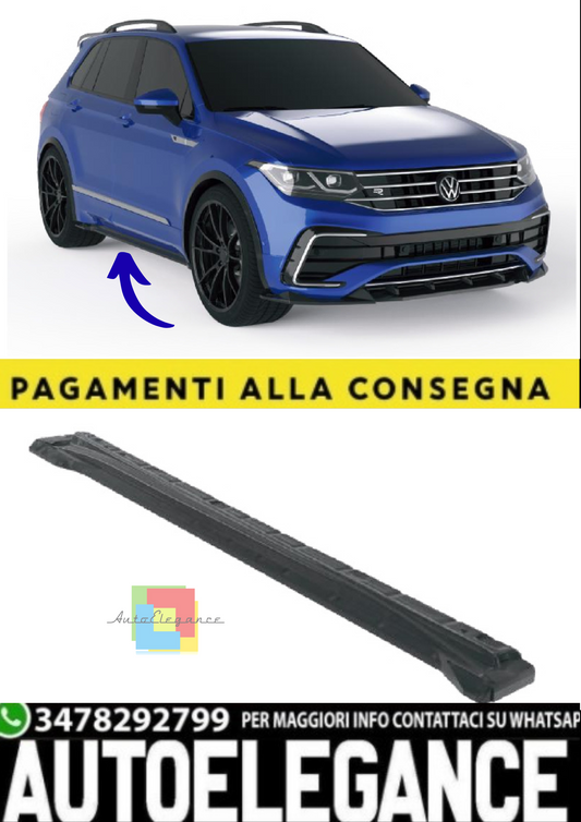 💫Minigonne Laterali (2 pz) per VW Tiguan R / R-Line Mk2 Facelift (2020–2024) 💫