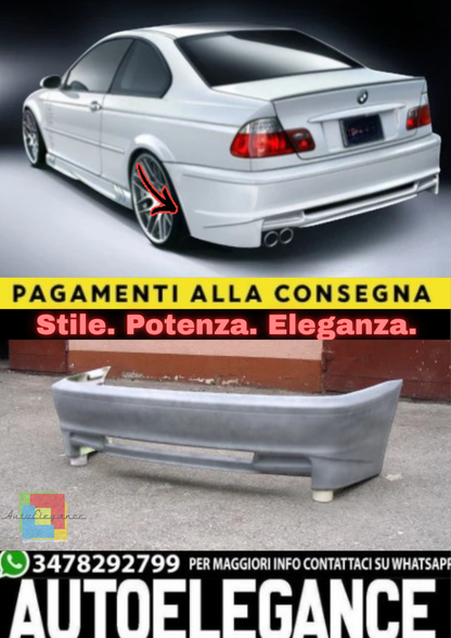 ✨PARAURTI POSTERIORE PER BMW SERIE 3 E46 (1998–2006)✨