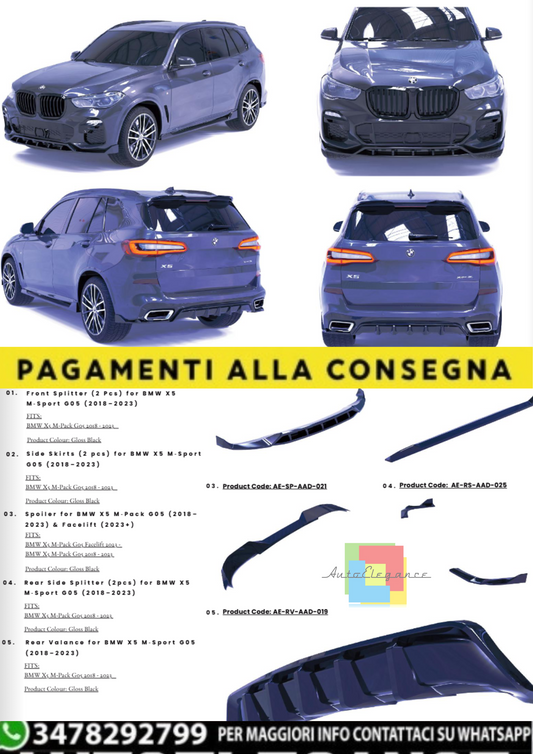 💫 Bodykit per BMW X5 G05 M-Sport (2018–2023)💫