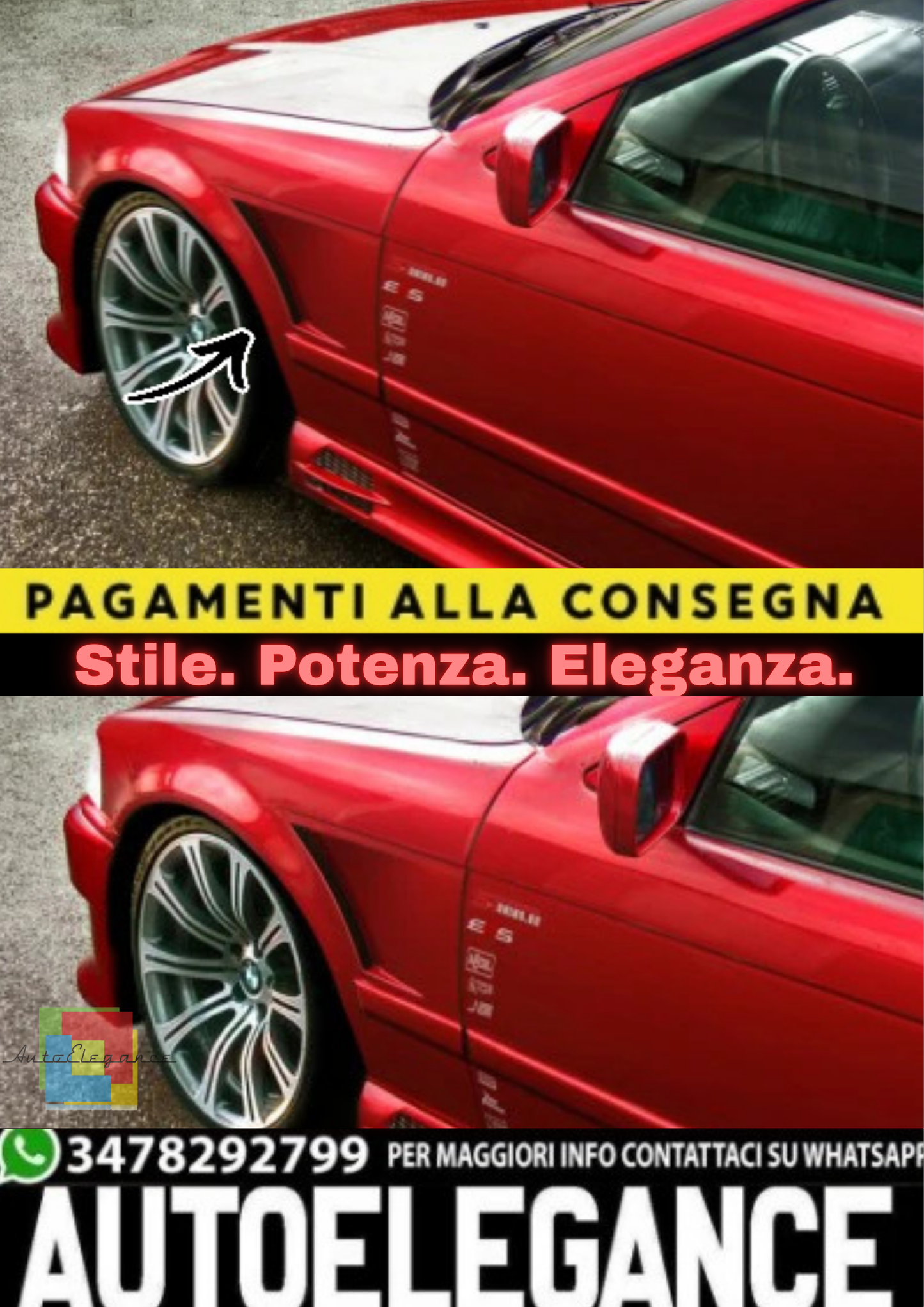 🔥SET PARAFANGHI ANTERIORI IN GRP – BMW E36 BERLINA / COMPACT / TOURING🔥