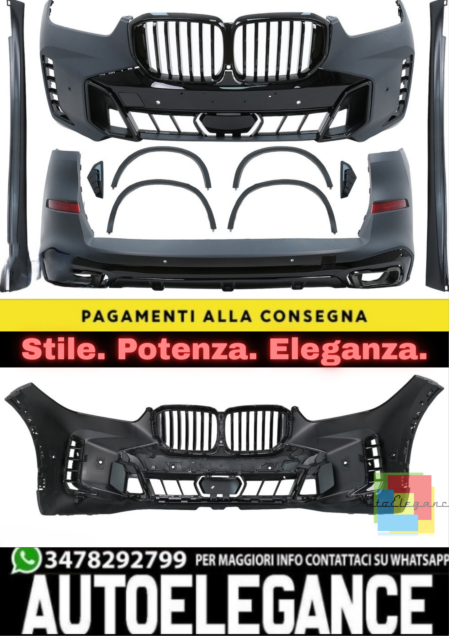 🔥COMPLETE BODY KIT SUITABLE FOR BMW X5 G05 (2018–2022) M TECH DESIGN🔥