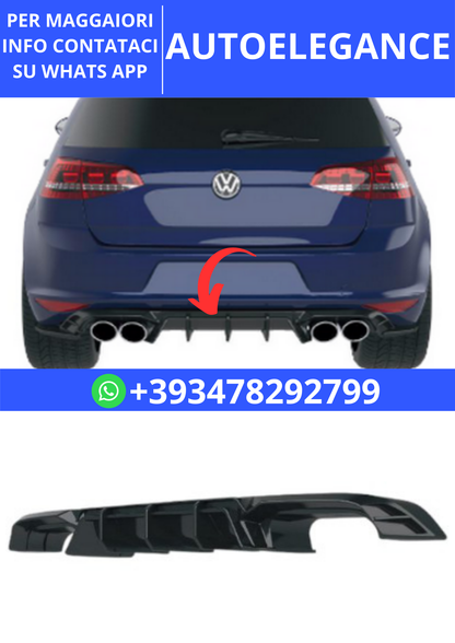 💫ART.2409 DIFFUSORE VOLKSWAGEN GOLF MK7 R 2013-2016💫