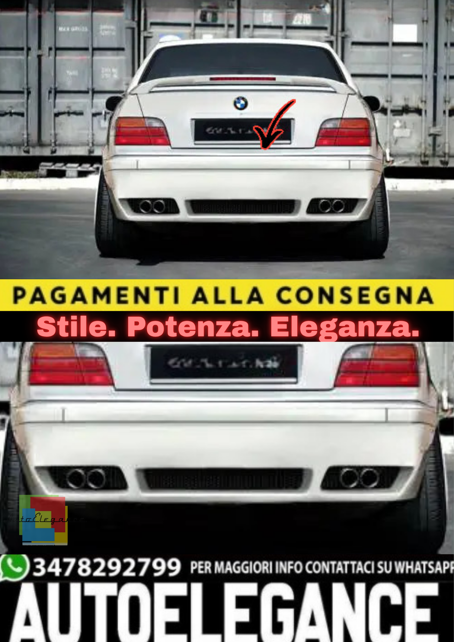 🔥Paraurti Posteriore adatto per BMW E36🔥