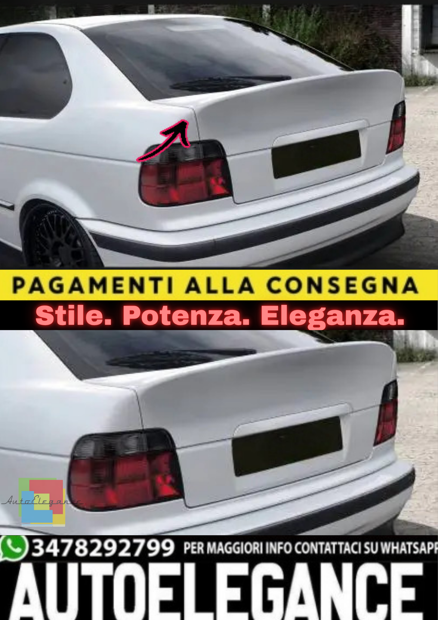 🔥SPOILER BAGAGLIAIO BMW E36🔥
