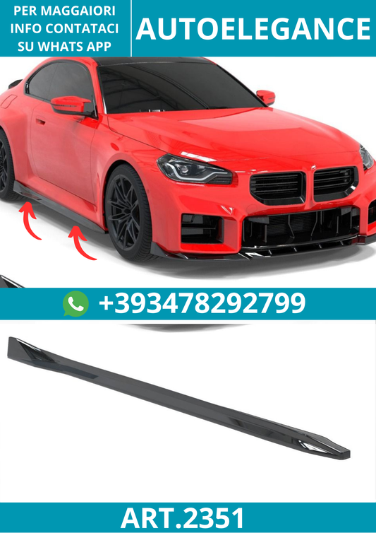 2351 ⭐Sotto Minigonne laterali adaptate for BMW Serie 5 G30/G31 M Pack (17-23)⭐