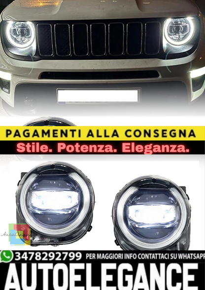 🔥Gruppo Fari LED Plug&Play “Stella Su Bule” – Jeep Renegade 2014–2022🔥