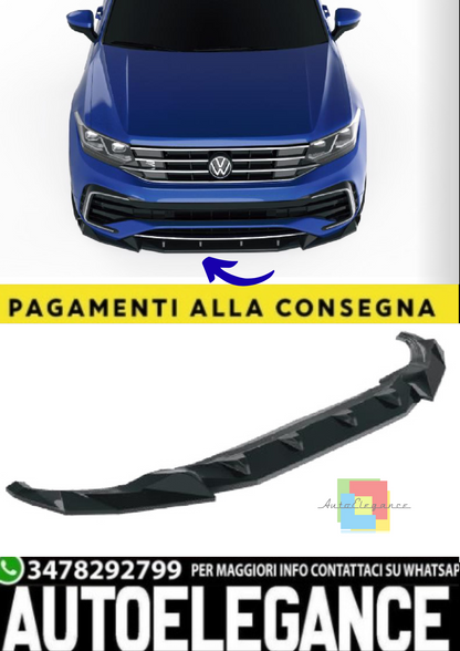 💫Front Splitter per VW Tiguan R / R-Line Mk2 Facelift (2020–2024) – Nero 💫