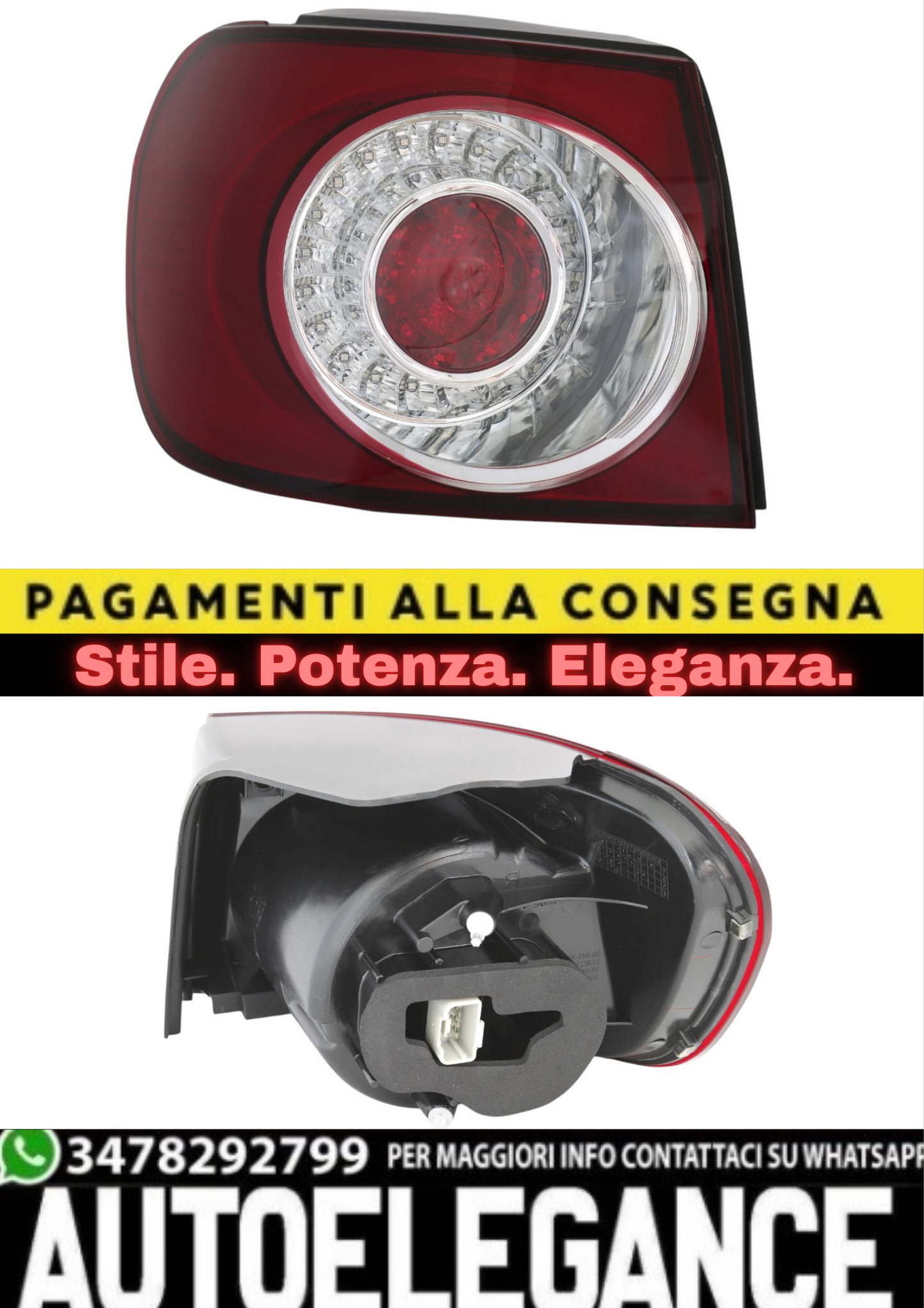 💫Fanale Posteriore Sinistro Esterno a LED per VW Golf Plus 5M (2009–2013)💫