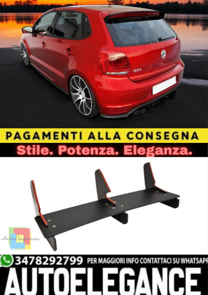 🔥Diffusore Posteriore in ABS per VW Polo 5 GTI Facelift (6C) – Look Sportivo🔥