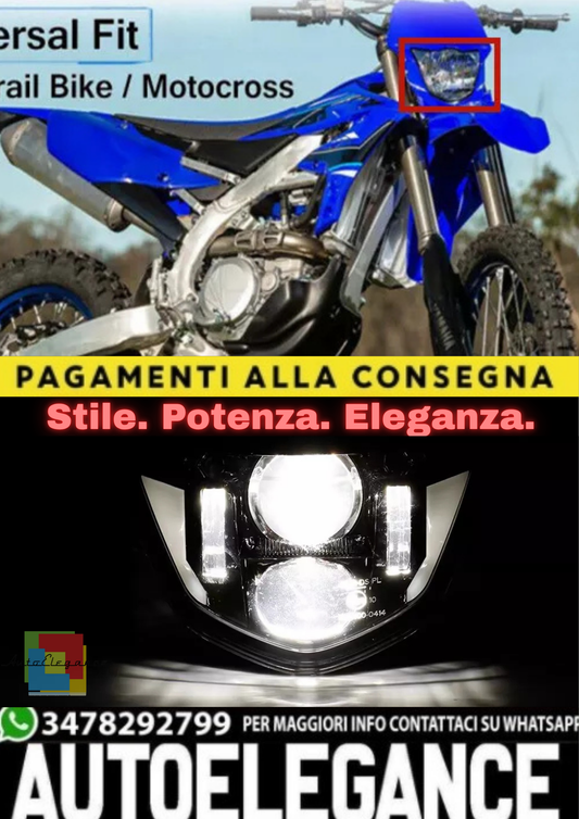 🔥Faro LED E24 + DRL – Yamaha WR250F / WR450F (2014–2023)🔥