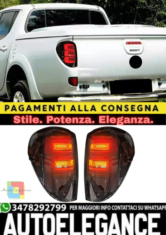 🔥Coppia Fanali Posteriori LED – Mitsubishi L200 / Triton (2005–2016)🔥
