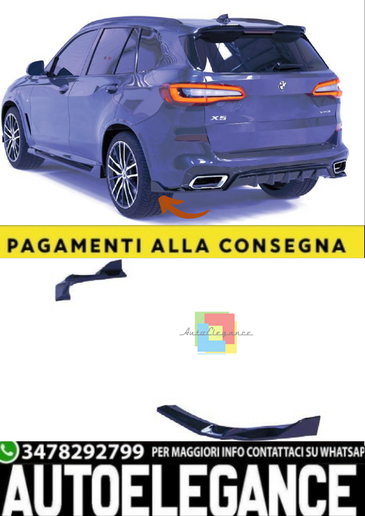 💫Rear Side Splitter (2 pz) per BMW X5 M-Sport G05 (2018–2023)💫