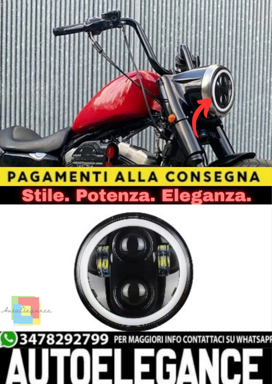 🔥Faro LED E24 + DRL – Harley-Davidson Sportster XL 1200 / 883 Iron🔥