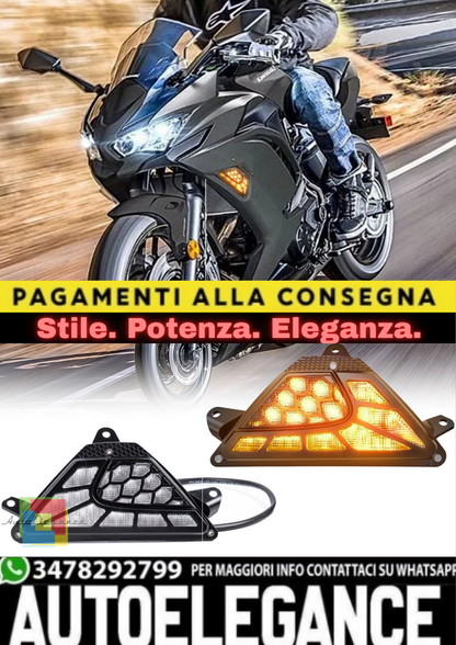 🔥Lampade LED Indicatori di Direzione – Kawasaki Ninja 250 / 300 / 400 / 650 🔥