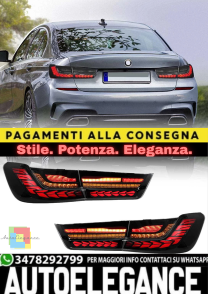 🔥Fanale Posteriore LED con Avvio Animato – BMW Serie 3 G20 / M3 (2019–2022)🔥
