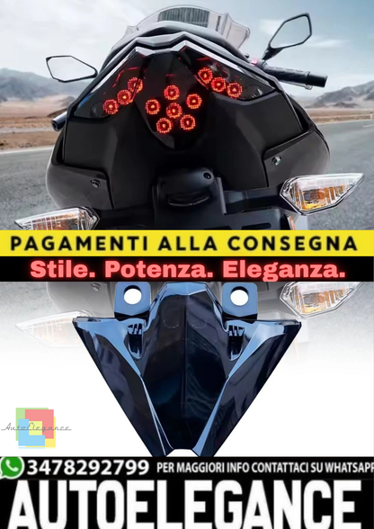 🔥Fanale Posteriore LED Fumè – Kawasaki Ninja 500 / Z500 (2024–2025)🔥