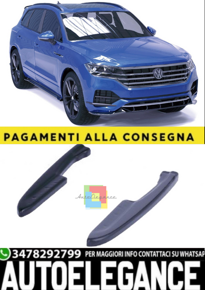 💫Rear Side Splitter (2 pezzi) per VW Touareg Mk3 R-Line (2018–2023) – Nero 💫