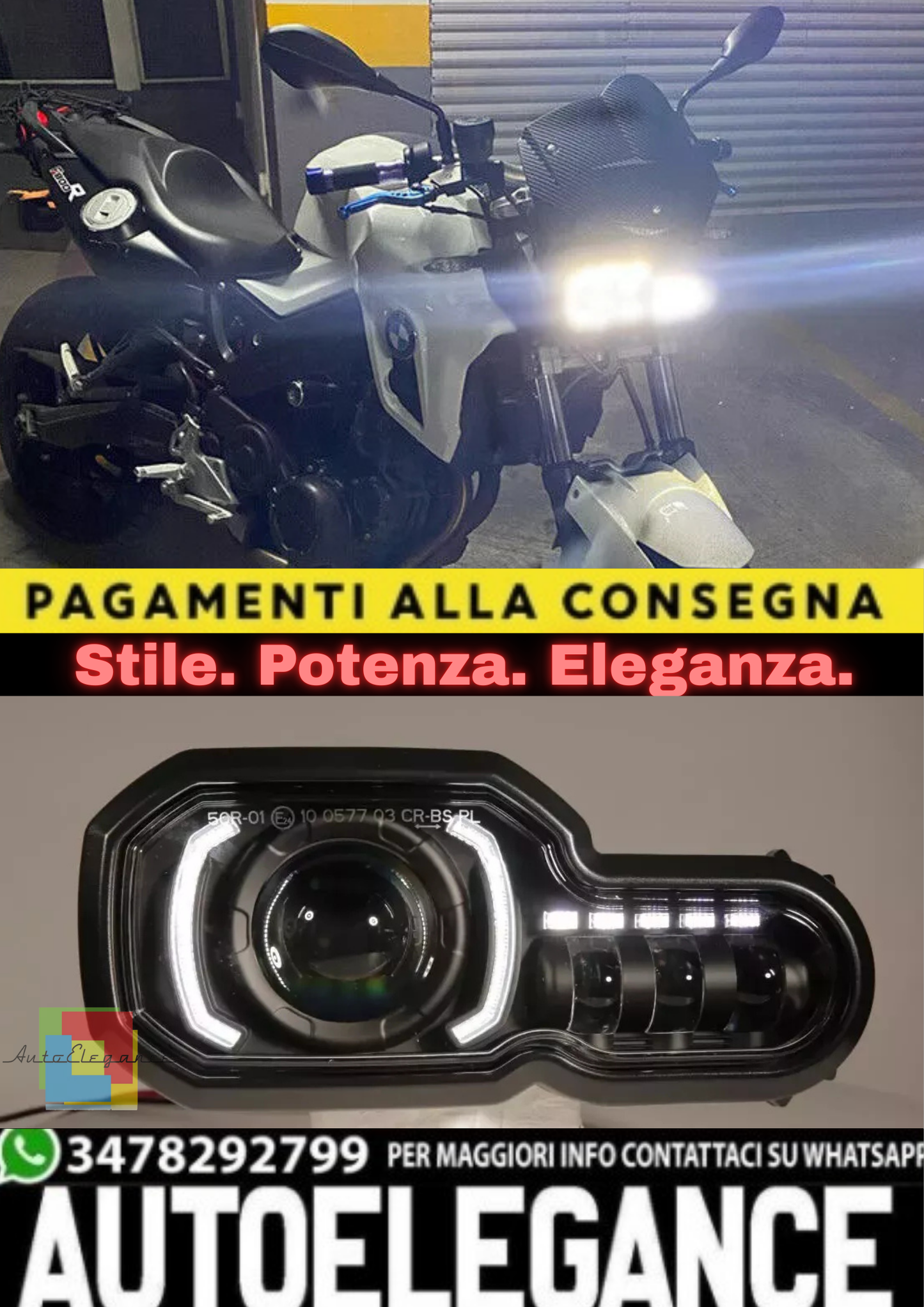 🔥Faro Anteriore Per BMW 2008-2016 F650GS 2011-2018 F700GS LED Headlight DRL🔥