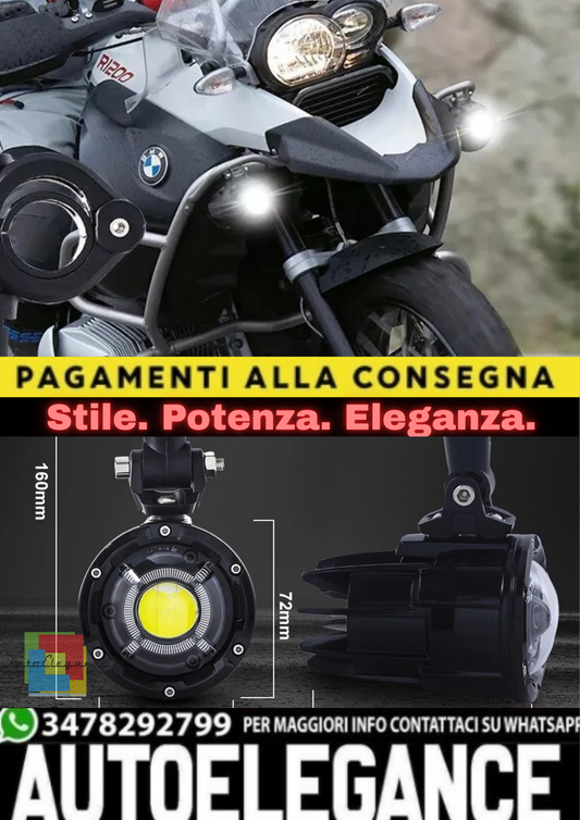 🔥Coppia Luci Ausiliarie LED – BMW GS1200 LC / ADV, F800, F700🔥