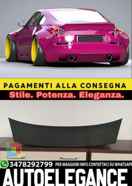 💫Spoiler Posteriore Ducktail per Nissan 350Z (2002–2009) – Look Sportivo ABS 💫