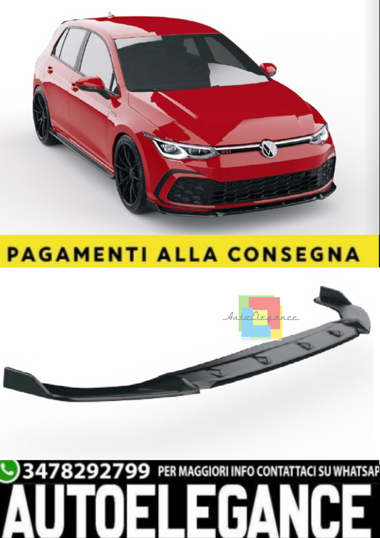 💫Front Splitter per VW Golf Mk8 GTI / GTE / GTD / R-Line (2020–2024)💫