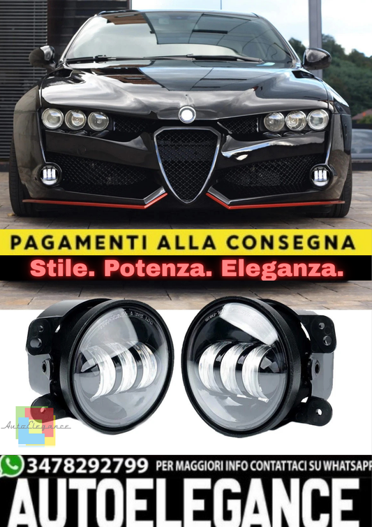 🔥Coppia Fendinebbia LED 30W con DRL – Alfa Romeo 159🔥