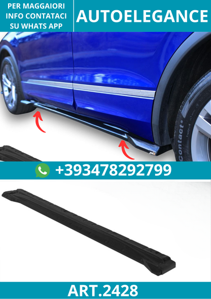 2428 ⭐Sotto Minigonne adatte per Volkswagen Tiguan R-Line Mk2 Facelift 20–24⭐