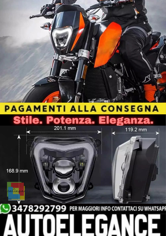🔥Faro LED + DRL – KTM Duke 690 (2012–2019)🔥