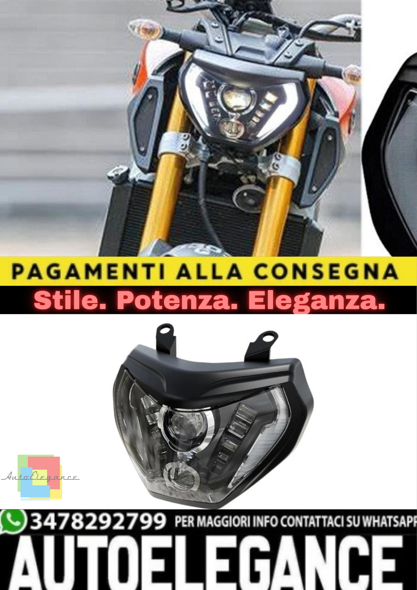 🔥Faro LED E24 – Yamaha MT-07 / MT-09 / FZ-09🔥