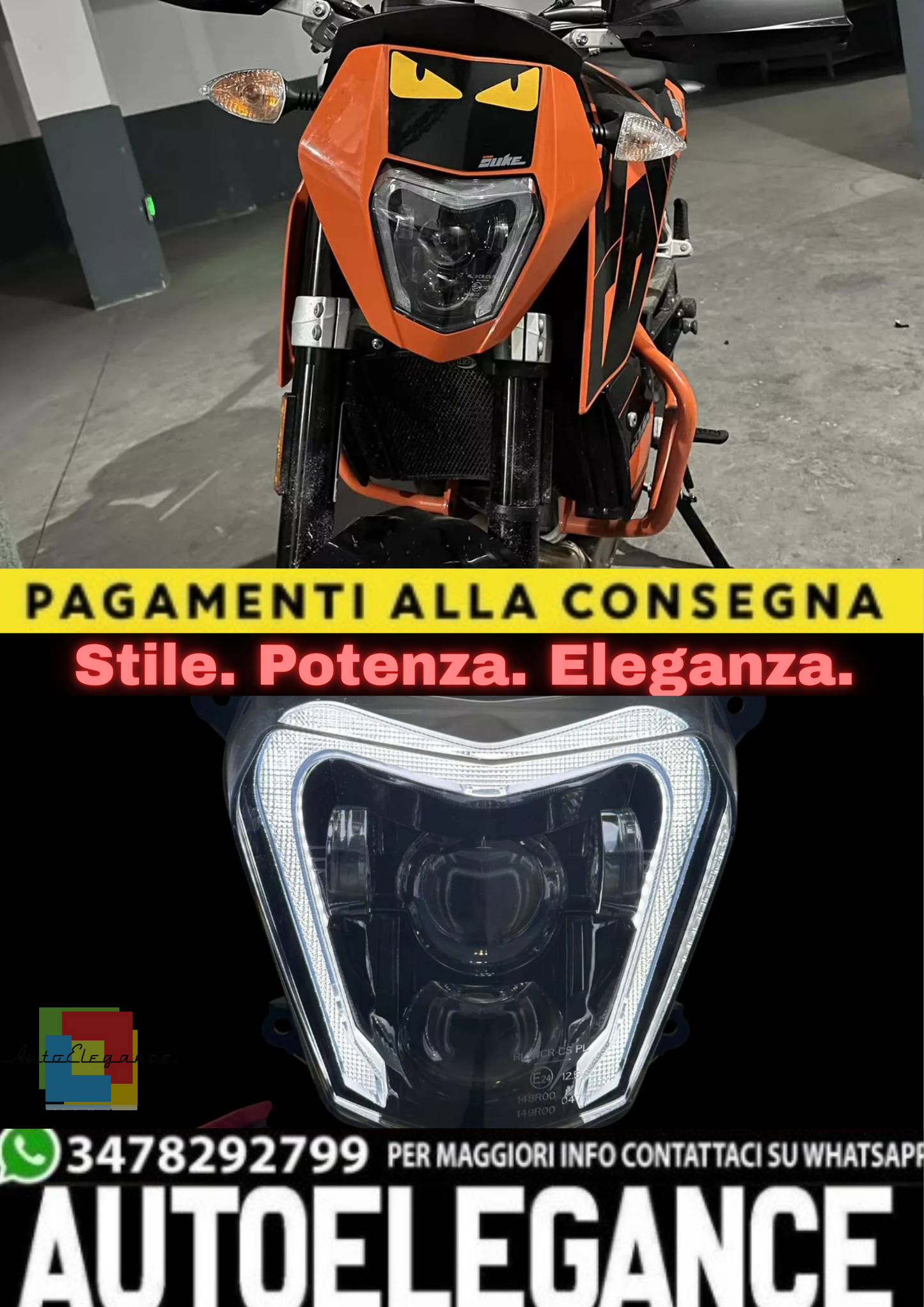 🔥Faro LED E24 DRL – KTM Duke 690 / 690R🔥